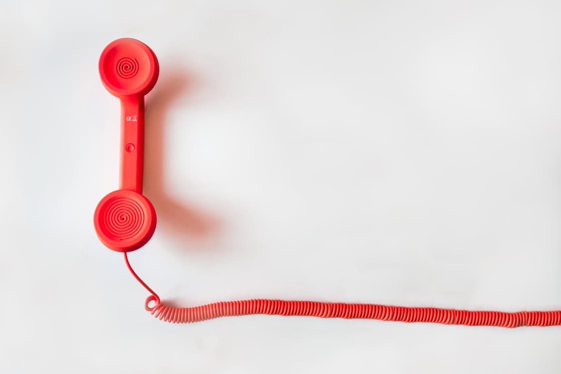 red phone handset